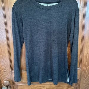 Zyia Active Heathered Gray Workout Top